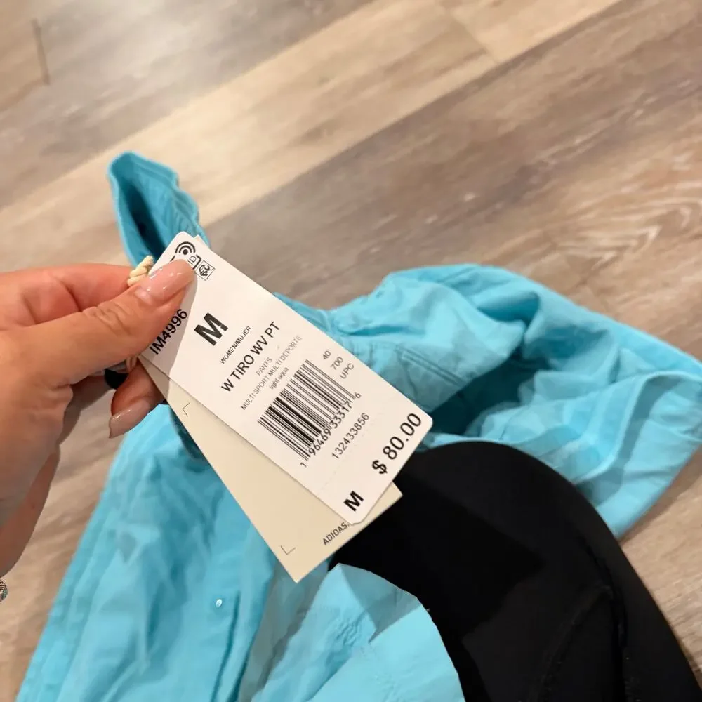 Adidas Aqua Button Tack Pants Size Medium - Picture 5 of 5